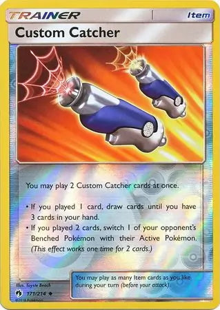 Lost Thunder Custom Catcher #171/214 reverse holo